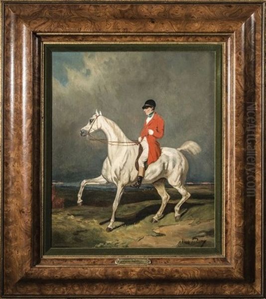 Portrait Equestre De Monsieur William Scott Oil Painting by Alfred De Dreux