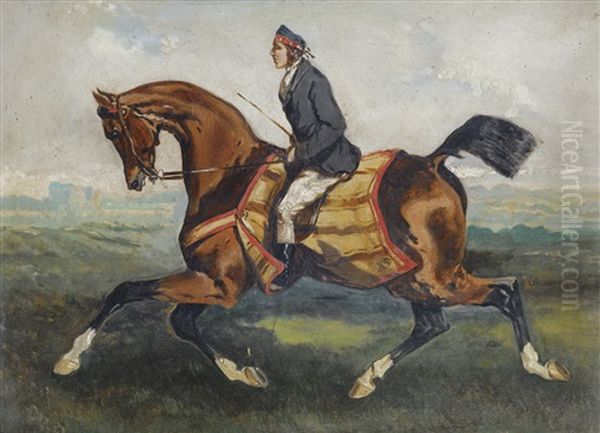 Cavalier Ecossais Oil Painting by Alfred De Dreux