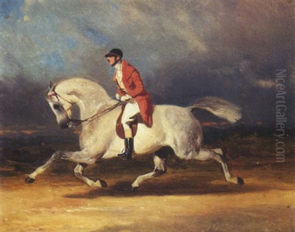 Habit Rouge Oil Painting by Alfred De Dreux