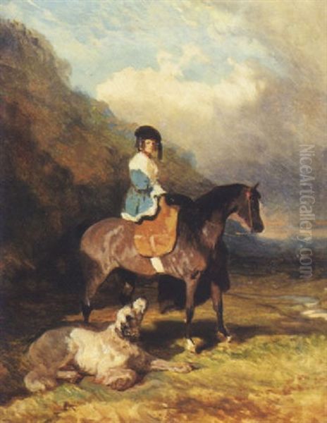 L'amazone Ecossaise Oil Painting by Alfred De Dreux