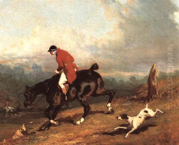 Piqueux Et Son Chien Oil Painting by Alfred De Dreux