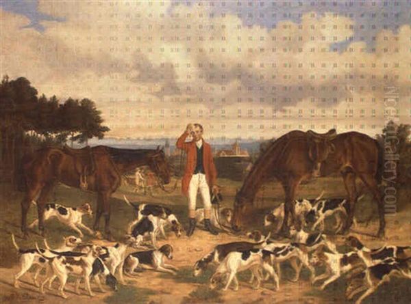 La Chasse Oil Painting by Alfred De Dreux