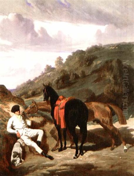 Le Lad Blanc Oil Painting by Alfred De Dreux