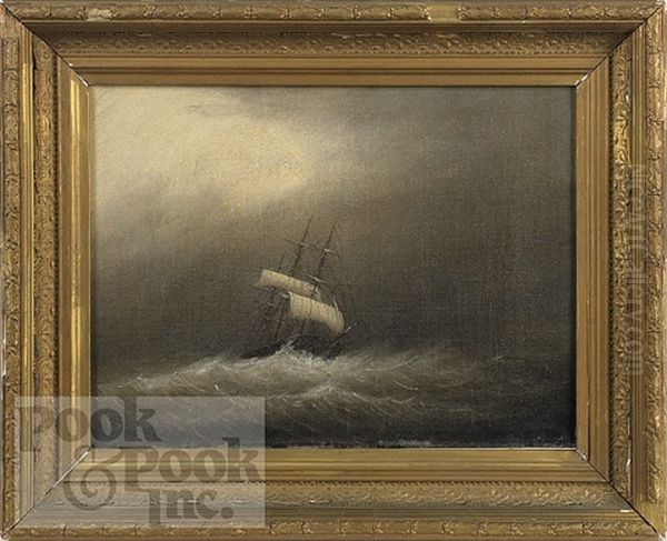 Storm Scene Oil Painting by Clement Drew