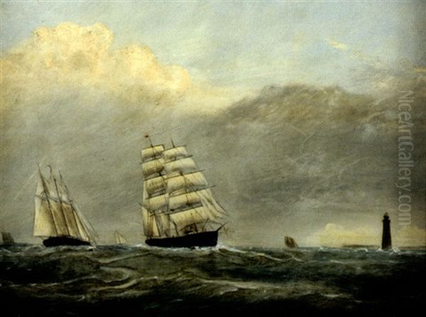 Outward And Homeward Bound Oil Painting by Clement Drew