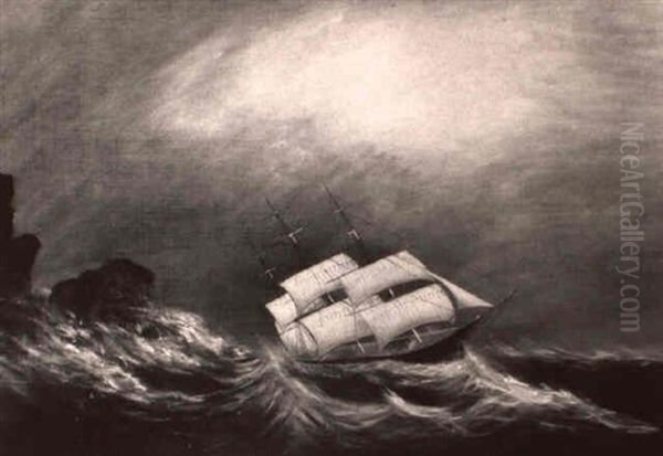 The Storm Off Cape Horn Oil Painting by Clement Drew