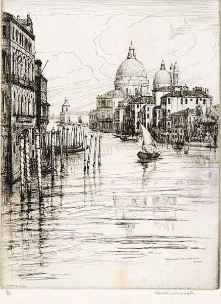 Grand Canal From Accademia Oil Painting by Caroline Helena Armington