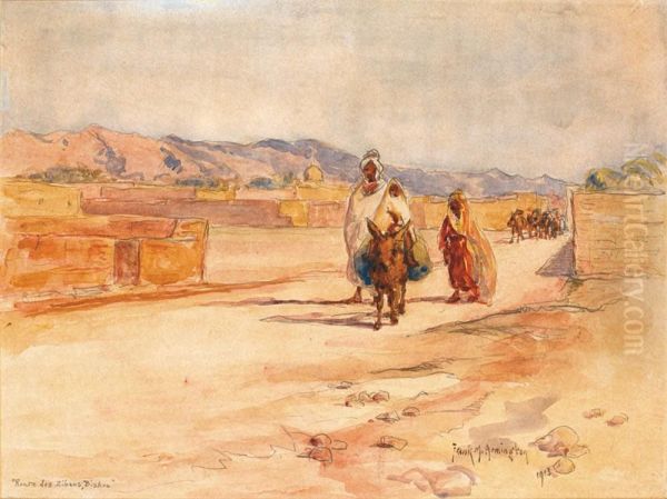 Route Des Zibans Oil Painting by Frank Milton Armington