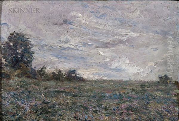 Summer Meadow Oil Painting by Henri Dreyfus-Lemaitre