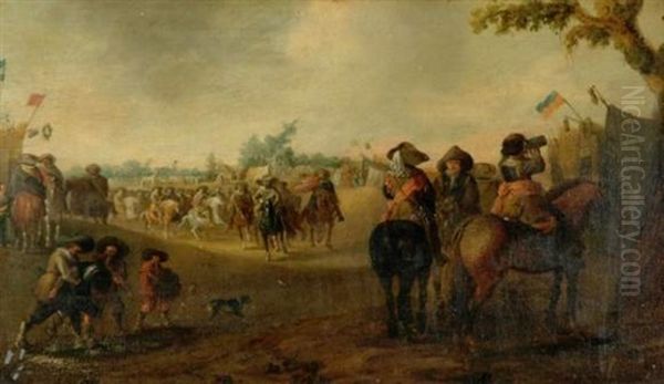 Le Campement Militaire Oil Painting by Cornelis Droochsloot