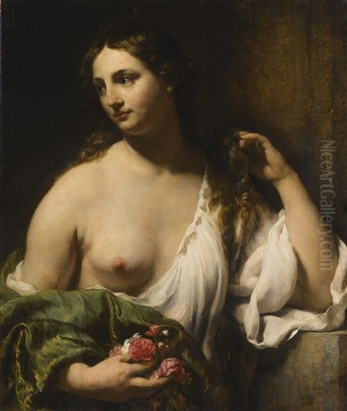 Flora Oil Painting by Willem Drost