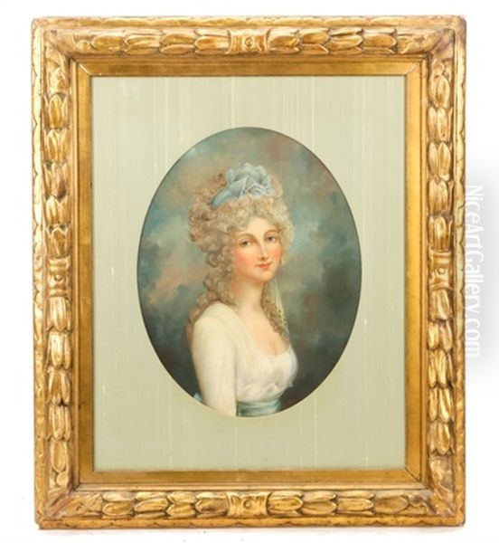 Young Marie Antoinette Oil Painting by Francois Hubert Drouais