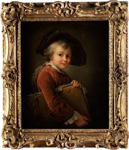 Der Kleine Malergehilfe Oil Painting by Francois Hubert Drouais