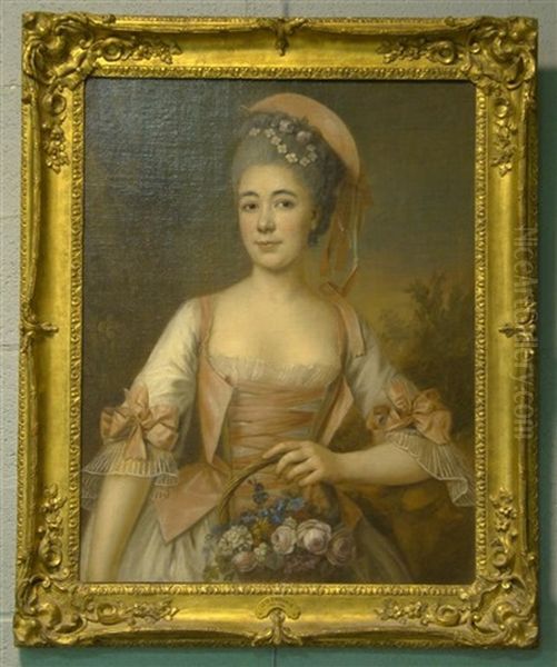 La Bouquetier by Francois Hubert Drouais