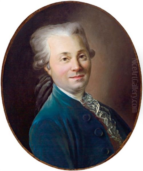 Portrait Eines Herren Oil Painting by Francois Hubert Drouais