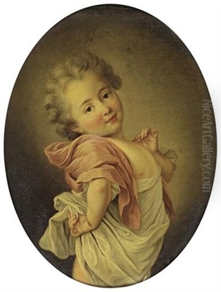 Portrait D'enfant Oil Painting by Francois Hubert Drouais