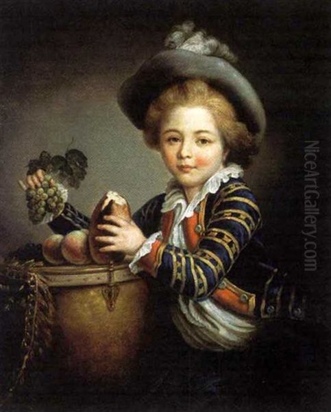 Le Petit Timbalier Oil Painting by Francois Hubert Drouais