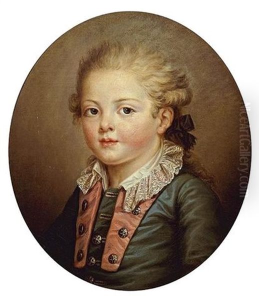 Portrait Of A Young Boy Oil Painting by Francois Hubert Drouais