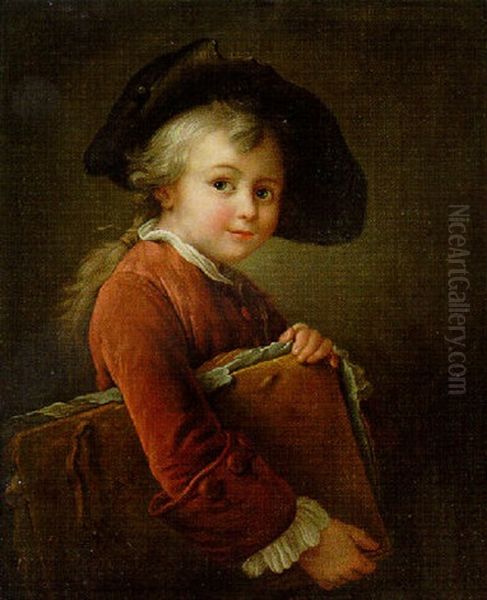 Le Petit Eleve Oil Painting by Francois Hubert Drouais