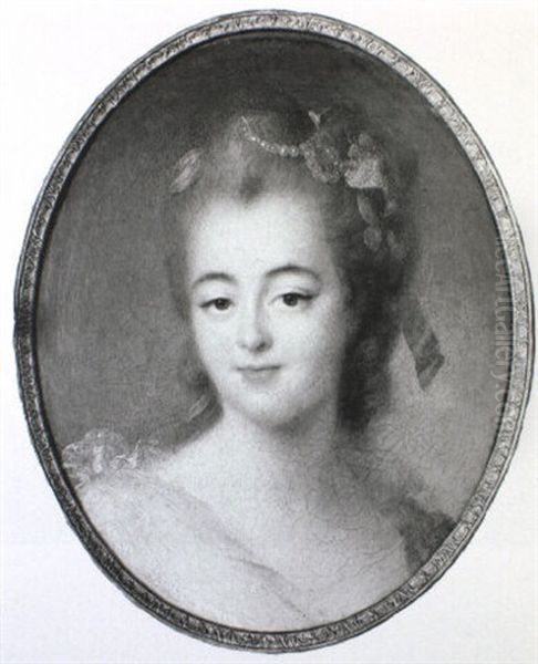 Portrait De Jeune Femme by Francois Hubert Drouais