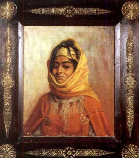 Femme Arabe Oil Painting by Antoine Druet