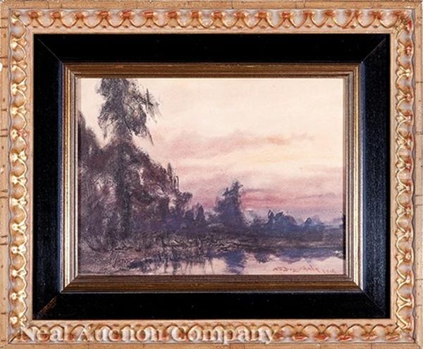 Dawn - Louisiana (2 Works) Oil Painting by Alexander John Drysdale