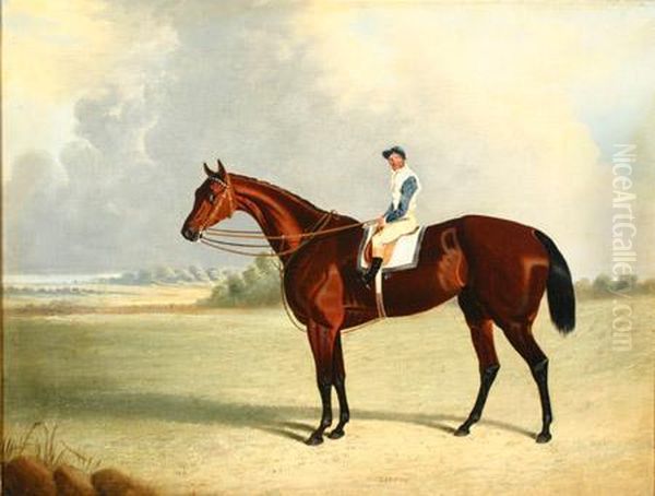 Beeswing With Jockey Oil Painting by Henry Hugh Armstead