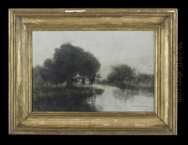 Bayou At Dusk Oil Painting by Alexander John Drysdale