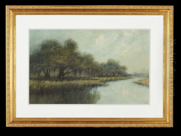 Dawn On The Bayou Oil Painting by Alexander John Drysdale