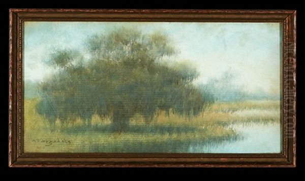 Bayou Cypress Oil Painting by Alexander John Drysdale