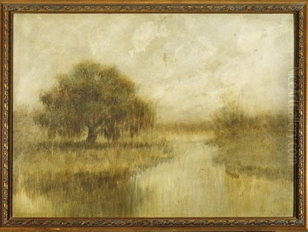 Louisiana Live Oak Oil Painting by Alexander John Drysdale