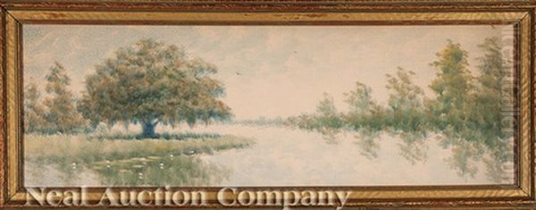 Louisiana Live Oak Oil Painting by Alexander John Drysdale