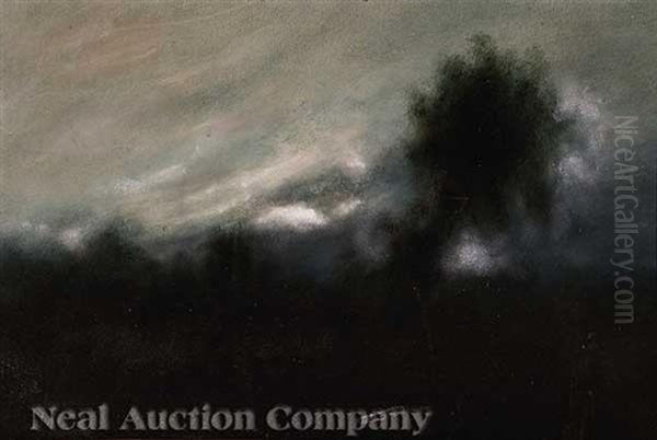 Dusk With Approaching Storm Oil Painting by Alexander John Drysdale