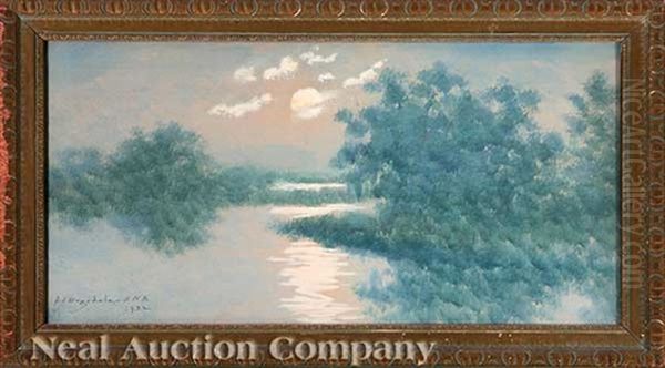 Daybreak, Louisiana Bayou Oil Painting by Alexander John Drysdale