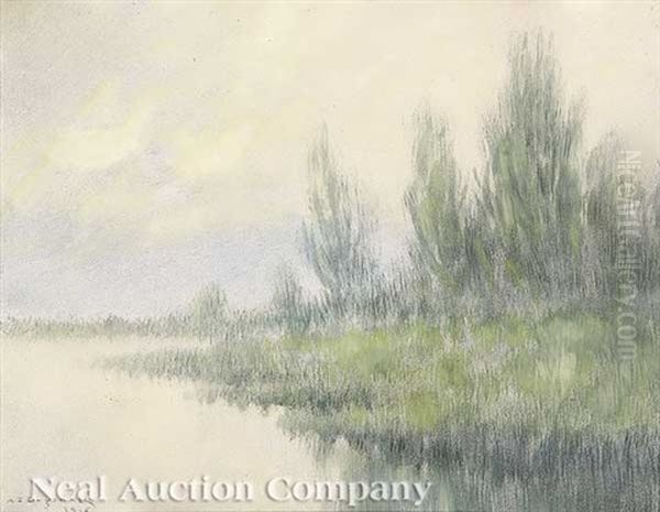 Afternoon, Louisiana Swamp Oil Painting by Alexander John Drysdale