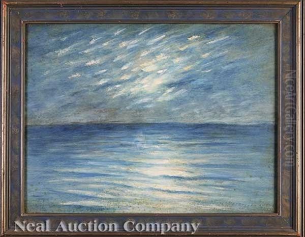 Moonlit Sea Oil Painting by Alexander John Drysdale