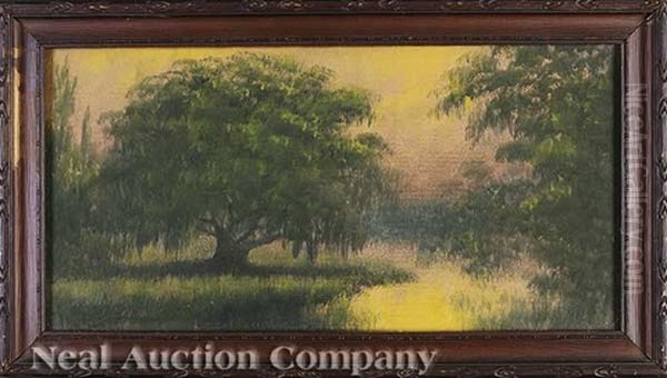 Louisiana Live Oak Oil Painting by Alexander John Drysdale