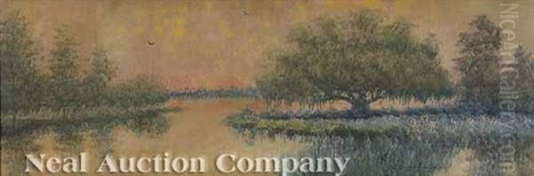 Landscape With Live Oak Oil Painting by Alexander John Drysdale