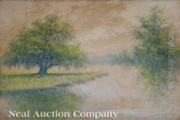 Louisianna Bayou Oil Painting by Alexander John Drysdale