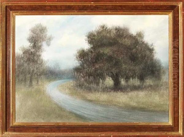 Louisiana Country Road Oil Painting by Alexander John Drysdale