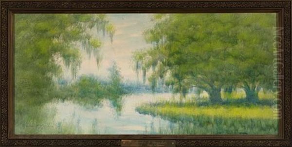 Sunrise On The Bayou Oil Painting by Alexander John Drysdale