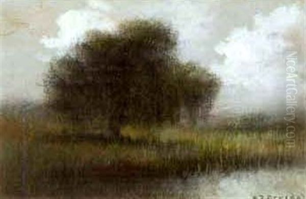 The Little Pond Oil Painting by Alexander John Drysdale