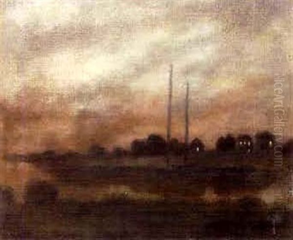 Twilight On The Bayou Oil Painting by Alexander John Drysdale