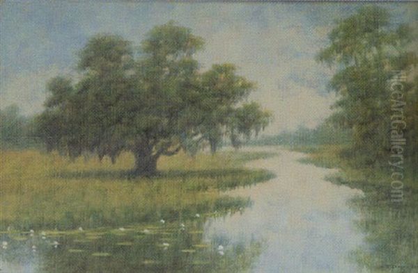 Dueling Oaks Oil Painting by Alexander John Drysdale