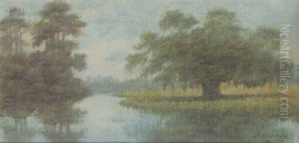 Dueling Oaks Oil Painting by Alexander John Drysdale