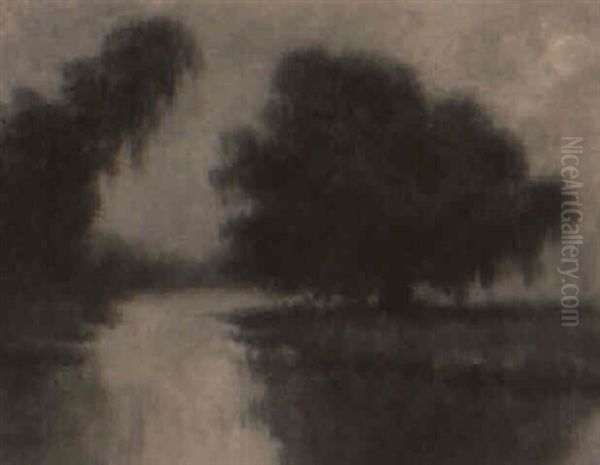 Early Morning On A Louisiana Bayou Oil Painting by Alexander John Drysdale