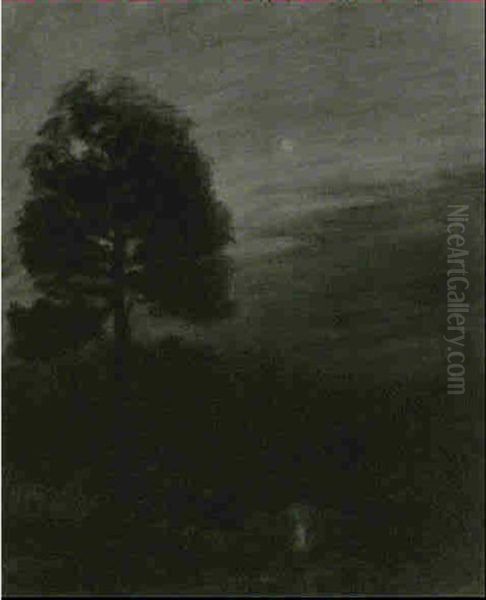 Moonlit Landscape by Alexander John Drysdale