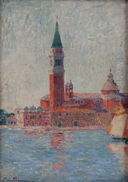 San Giorgio Maggiore, Venise Oil Painting by Ferdinand du Puigaudeau