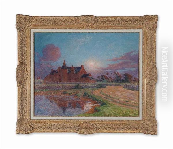 Clair De Lune Sur Kervaudu Oil Painting by Ferdinand du Puigaudeau