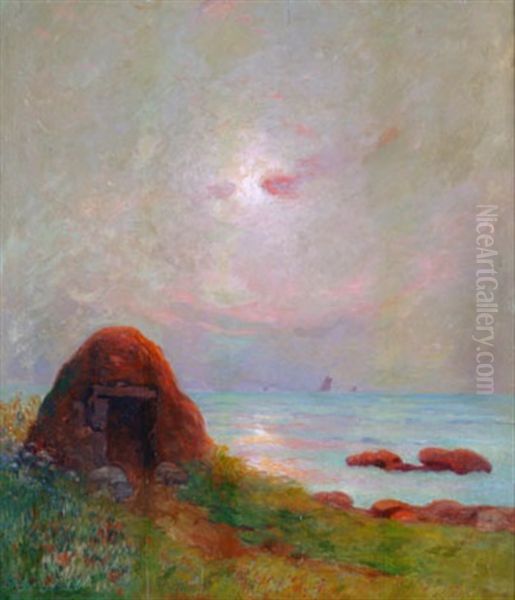 La Cabane Du Pecheur Oil Painting by Ferdinand du Puigaudeau